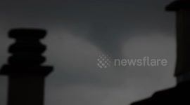 Small tornado in la ciotat 9 august 2018 (France )