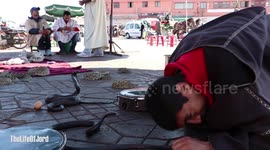 Man Kisses Cobra in Marrakesh