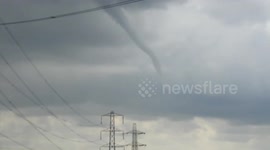 'Mini-tornado' spotted near Stockport