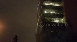 Gale force winds cause building to make ghostly sounds