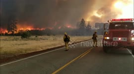 Firefighters tackle new 800-acre blaze northeast of Carr Fire