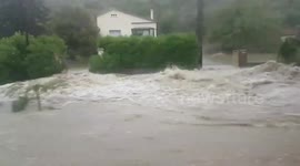 Heavy rain sparks flash floods in the south of France