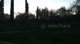 Sunset in Athens Greece