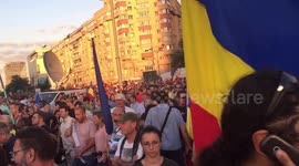 Romanians protest in Bucharest