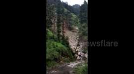 Live Video Land slide in Shimla India