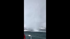 Tornado en Espalmador, Formentera. @tiempobrasero #Tornado #formentera #espalmador #tormenta https://t.co/l53TCNYlBX