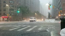 FLOODING, RAIN AND STORM - UES, Manhattan