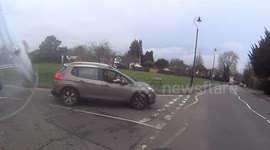 motorcycle close call