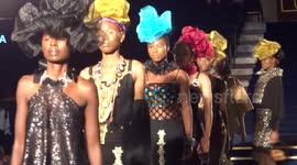 Kiannara collection at the Catwalk of the Africa Fashion Week London 2018