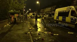 Police cordon off area around crime scene