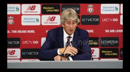 Liverpool v West Ham United Manuel Pellegrini post-match press conference