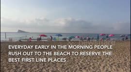BENIDORM : a different TOWEL-RUN