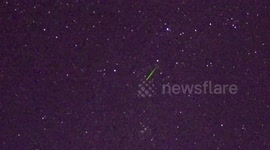 colourfull Perseid meteors