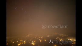 Pilots view of the Perseids Meteor Shower from the Flight Deck, Timelapse in 4K