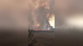 Newsflare Edit - Fire on Wanstead Flats - tinder dry grass - east London https://t.co/ojEmckjQiE