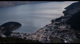 Sunset on Queenstown hill