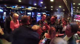 Joe Thomas And Jimmy Carr leave The Festival world premiere
