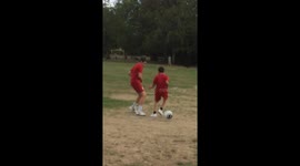 Comedy football kids like Moh Salah