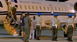 Two Greek hostage soldiers released from Turkish jail return to Greece