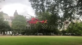 Air ambulance takes off after cyclist killed in London