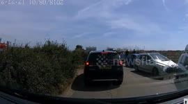 Dashcam footage shows painful journey through overcrowded Cornwall in summer