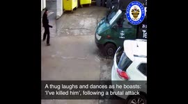 Killer filmed dancing and celebrating after beating man to death