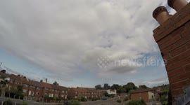 Time lapse of clouds from a rooftop in Leeds