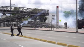 Riots at the national university of Colombia