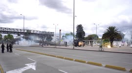 Riots at the national university of Colombia