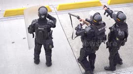 Riots at the national university of Colombia