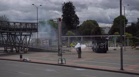 Riots at the national university of Colombia