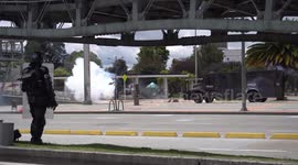 Riots at the national university of Colombia