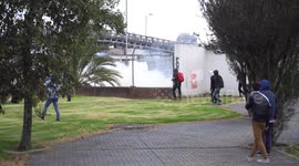 Riots at the national university of Colombia