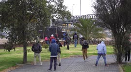 Riots at the national university of Colombia