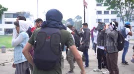 Riots at the national university of Colombia