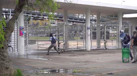 Riots at the national university of Colombia