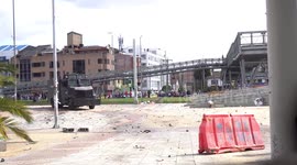 Riots at the national university of Colombia