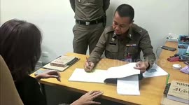 Thai Playboy model grilled by police over naked bottom slapping massage video
