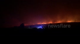 The Roaches Fire Breaks the Ridge