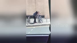 Brazen man attempts to steal bike in broad daylight in central Manchester
