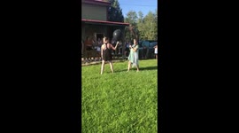 Gender reveal goes wrong when balloon fails to burst and sails into sky