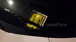 Supercar In Curzon Street Mayfair Gets A Parking Ticket