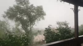 Weather warnings in force as hail and strong rains pummel Southern California county