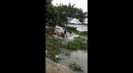 Water pollution at Tongi in Bangladesh