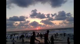 Amazing  sun see fall