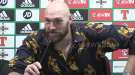 Tyson Fury sings American Pie after beating Francesco Pianeta in Belfast