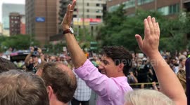 Justin Trudeau makes appearance at Montreal pride parade