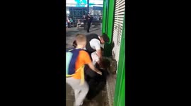 Video of police officer beating man in front of his family sparks outrage in Russia