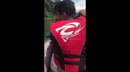 Kayaking with my friend