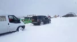 The Beast from the East skelps Bathgate. Stephen McNab to the rescue